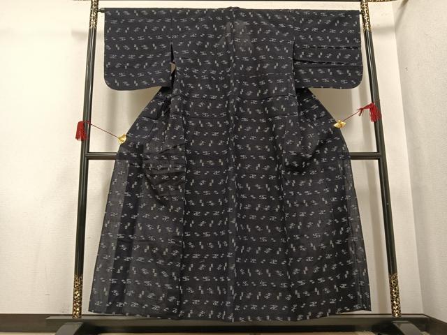 平和屋着物●本場琉球絣　綿琉球　単衣　綿　逸品　AABH5359ph