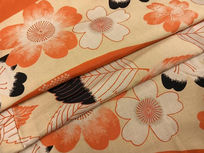 平和屋着物●アンティーク　大正ロマン　長襦袢　袷　草花文　正絹　逸品　AABH5366ph