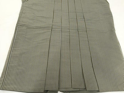 平和屋着物●男性　行灯袴　縞　正絹　逸品　AABH5368ph