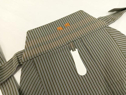 平和屋着物●男性　行灯袴　縞　正絹　逸品　AABH5368ph