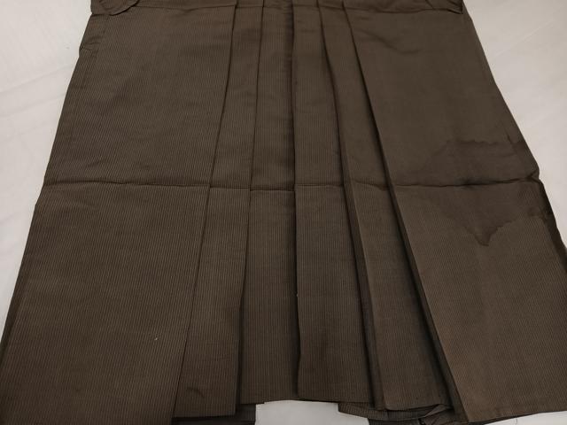 平和屋着物●男性　馬乗り袴　縞　正絹　逸品　AABH5369ph
