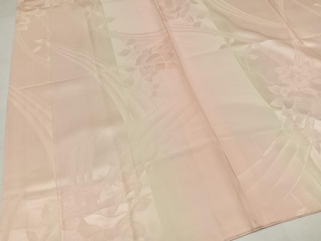 平和屋着物●振袖用長襦袢　袷　草花地紋　暈し染め　正絹　逸品　AABH5374ph