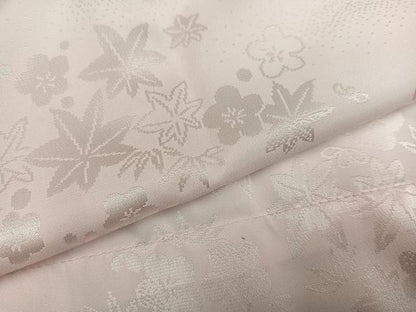 平和屋着物●振袖用長襦袢　無双仕立て　草花地紋　暈し染め　半衿刺繍　洗える着物　AABH5375ph