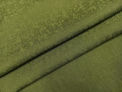 平和屋着物●上質な色無地　紋意匠　草色　さが美扱い　正絹　逸品　未使用　AABH5376ph