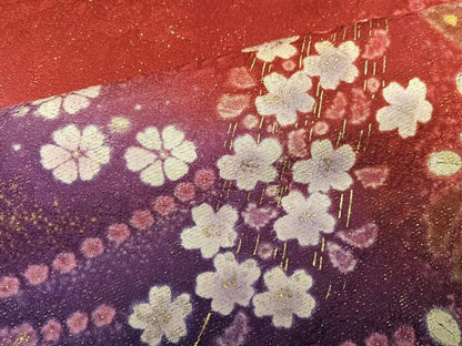 平和屋着物●豪華振袖　絞り　辻が花　暈し染め　金彩　金通し地　正絹　逸品　AABH5381ph