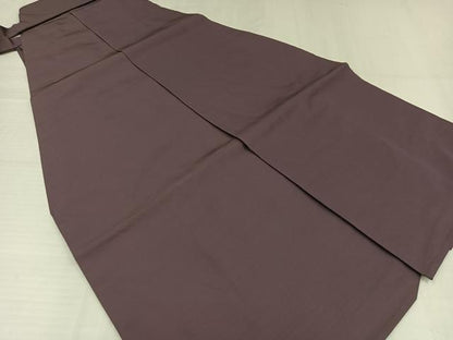 平和屋着物●男性　馬乗り袴　色無地　鳩羽鼠色　正絹　逸品　AABH5395ph