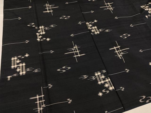 平和屋着物○上質な紬 琉球絣 正絹 逸品 AABH5398ph