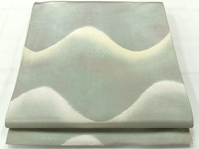 平和屋着物◎六通柄　本袋帯　霞文　引箔　正絹　逸品　AABH5437uk