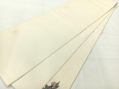 平和屋着物◎太鼓柄袋帯 花籠文 正絹 逸品 AABH5467uk