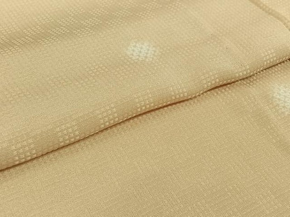 平和屋着物▽久保伊智郎　小紋　単衣　丸文　正絹　逸品　AABH5573jh
