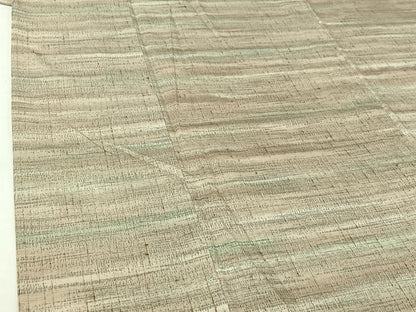 平和屋着物▽ぜんまい紬　単衣　霞文　暈し染め　正絹　逸品　AABH5577jh