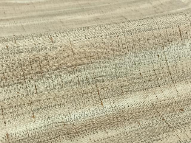 平和屋着物▽ぜんまい紬　単衣　霞文　暈し染め　正絹　逸品　AABH5577jh