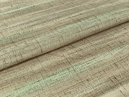 平和屋着物▽ぜんまい紬　単衣　霞文　暈し染め　正絹　逸品　AABH5577jh