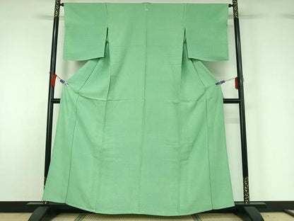 平和屋着物▽安田貞男　江戸小紋　単衣　角通し　正絹　逸品　AABH5582jh