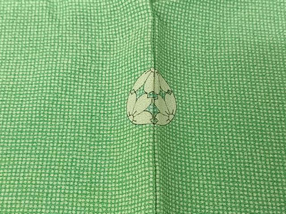 平和屋着物▽安田貞男　江戸小紋　単衣　角通し　正絹　逸品　AABH5582jh