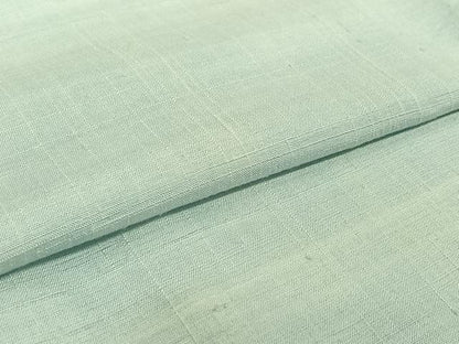 平和屋着物▽染司よしおか 五代目 吉岡幸雄 紬 単衣 霞文 ロング丈 正絹 逸品 AABH5585jh