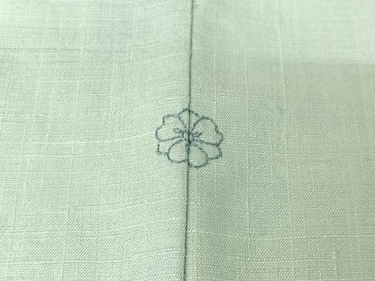 平和屋着物▽染司よしおか 五代目 吉岡幸雄 紬 単衣 霞文 ロング丈 正絹 逸品 AABH5585jh