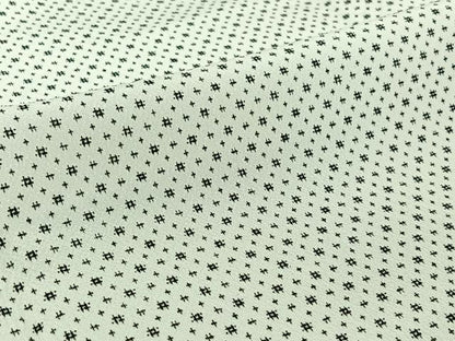 平和屋着物▽上質な小紋　単衣　幾何学文様　鬼しぼ縮緬　正絹　逸品　AABH5597jh