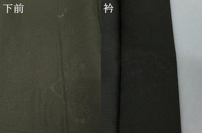 平和屋着物▽男性　黒紋付羽織　スリーシーズン　春夏秋　塵除け　絽　暗黒色　正絹　逸品　AABH5599jh