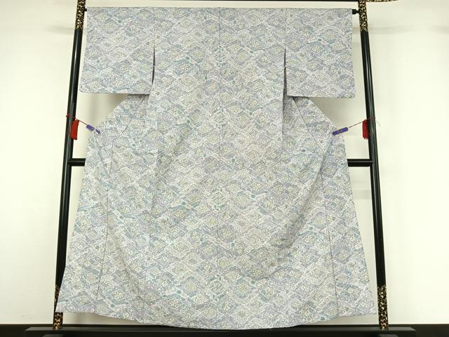 平和屋着物▽小紋　単衣　辻が花　洗える着物　AABH5600jh