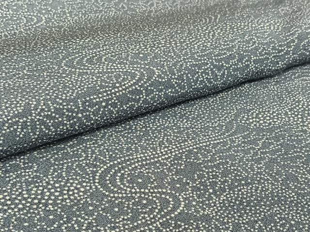 平和屋着物▽江戸小紋　単衣　流水花文　正絹　逸品　AABH5601jh