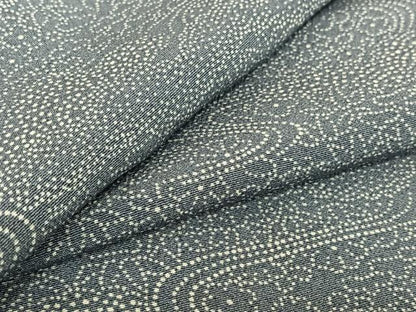 平和屋着物▽江戸小紋　単衣　流水花文　正絹　逸品　AABH5601jh