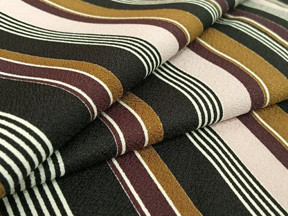 平和屋着物▽小紋　単衣　縞　洗える着物　AABH5623jh