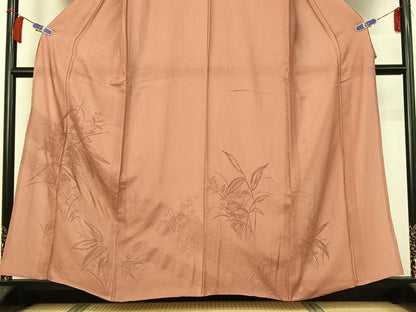 平和屋着物▽訪問着　無双　紗袷　紗×絽　手描き　草花文　やまと誂製　正絹　逸品　AABH5624jh