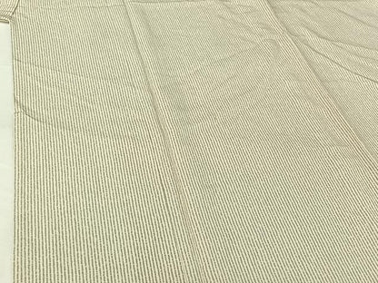 平和屋着物▽上質な小紋　単衣　縞　正絹　逸品　AABH5626jh