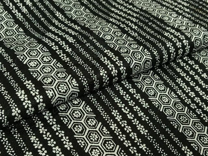 平和屋着物▽上質な小紋　単衣　亀甲花文　正絹　逸品　AABH5628jh