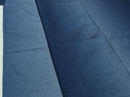 平和屋着物▽上質な紬　単衣　霞文　正絹　逸品　AABH5633jh