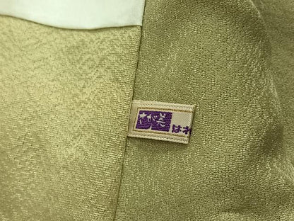 平和屋着物▽上質な小紋　単衣　櫛　簪　金彩　さが美扱い　正絹　逸品　AABH5636jh