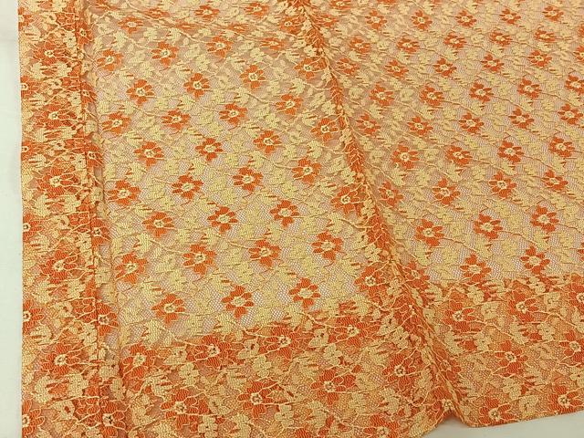 平和屋着物▽羽織　スリーシーズン　春夏秋　塵除け　オーガンジー　草花文　正絹　逸品　AABH5647jh