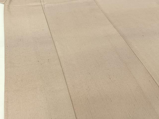 平和屋着物▽上質な紬　単衣　霞文　正絹　逸品　AABH5649jh