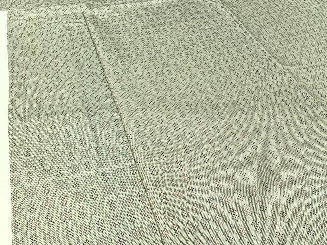 平和屋着物▽本場染大島紬　単衣　幾何学文様　正絹　逸品　AABH5658jh 平和屋着物▽本場染大島紬 単衣 幾何学文様 正絹 逸品 AABH5658jh