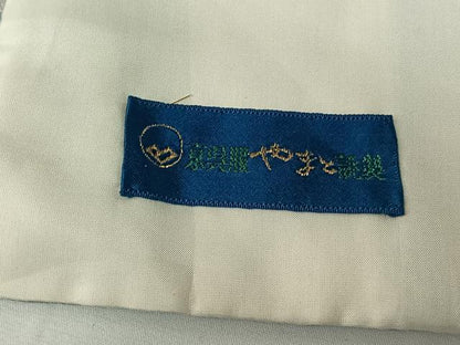 平和屋着物▽上質な小紋　単衣　草花文　やまと誂製　正絹　逸品　AABH5661jh