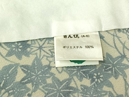 平和屋着物▽小紋　単衣　型染め　草花文　高島屋扱い　さんび謹製　洗える着物　AABH5666jh