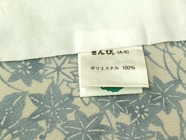 平和屋着物▽小紋　単衣　型染め　草花文　高島屋扱い　さんび謹製　洗える着物　AABH5666jh