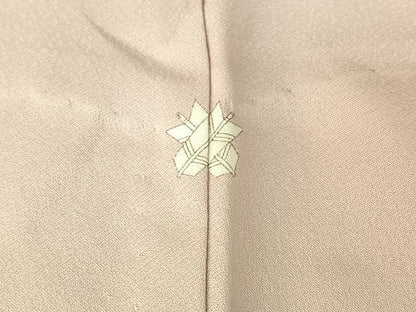 平和屋着物▽訪問着　単衣　流水文　鶴　暈し染め　金彩　正絹　逸品　AABH5671jh