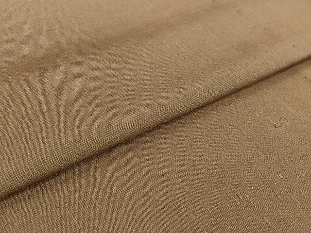 平和屋着物▽男性　紬　単衣　空五倍子色　正絹　逸品　AABH5689jh