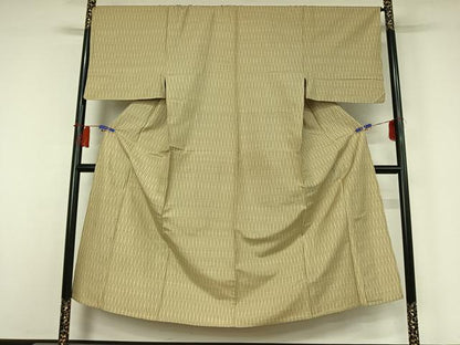 平和屋着物▽男性 紬 単衣 立涌文様 正絹 逸品 AABH5696jh