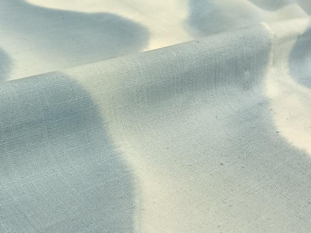 平和屋着物▽結城紬 単衣 霞文 暈し染め 証紙付き 正絹 逸品 AABH5709jh