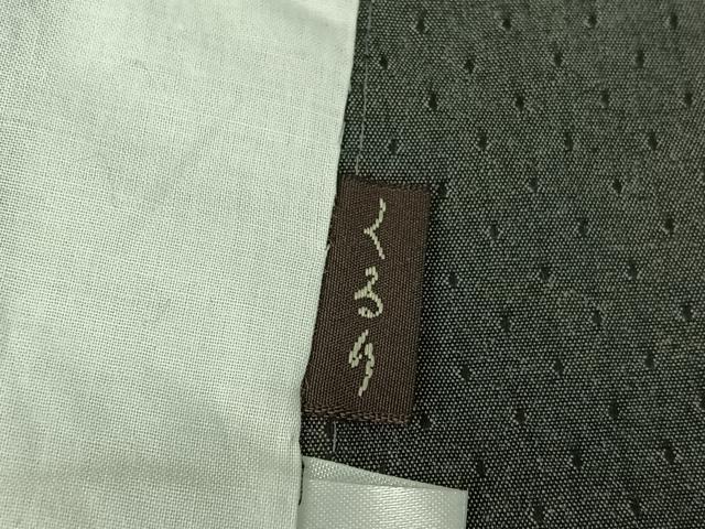平和屋着物▽綿紬 単衣 水玉文様 ロング丈 綿 AABH5713jh