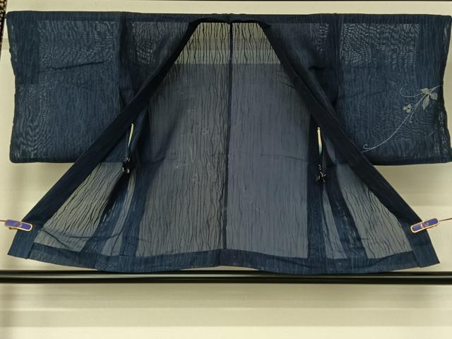 平和屋着物▽羽織　スリーシーズン　春夏秋　塵除け　花唐草文　正絹　逸品　AABH5715jh