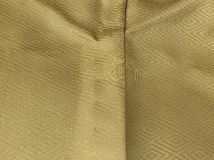 平和屋着物▽訪問着　単衣　刺繍　雪芝文　暈し染め　金彩　正絹　逸品　AABH5716jh