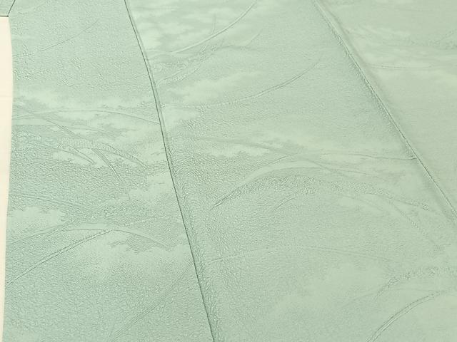 平和屋着物▽上質な色無地 単衣 雪芝地紋 瓶覗色