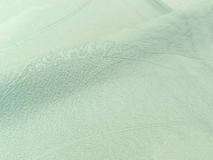 平和屋着物▽上質な色無地　単衣　雪芝地紋　瓶覗色　正絹　逸品　AABH5719jh