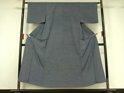 平和屋着物▽江戸小紋　単衣　角通し　正絹　逸品　AABH5721jh