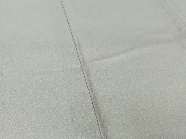 平和屋着物▽色無地　単衣　花尽くし地紋　桜鼠色　ロング丈　洗える着物　AABH5722jh