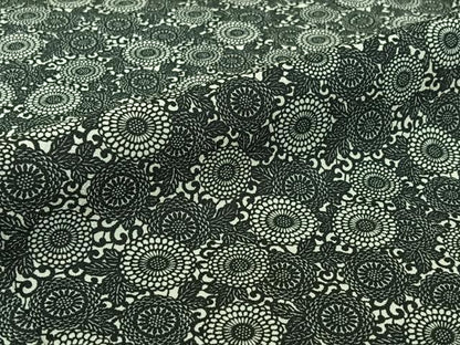 平和屋着物▽上質な小紋　単衣　花尽くし文　やまと誂製　正絹　逸品　AABH5726jh